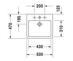 LAVABO 50 VERO DURAVIT